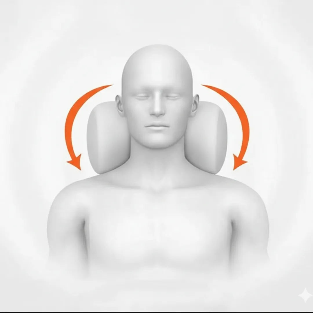 Ezyrin DriveComfort™ – Ergonomic Memory Foam Car Neck Pillow