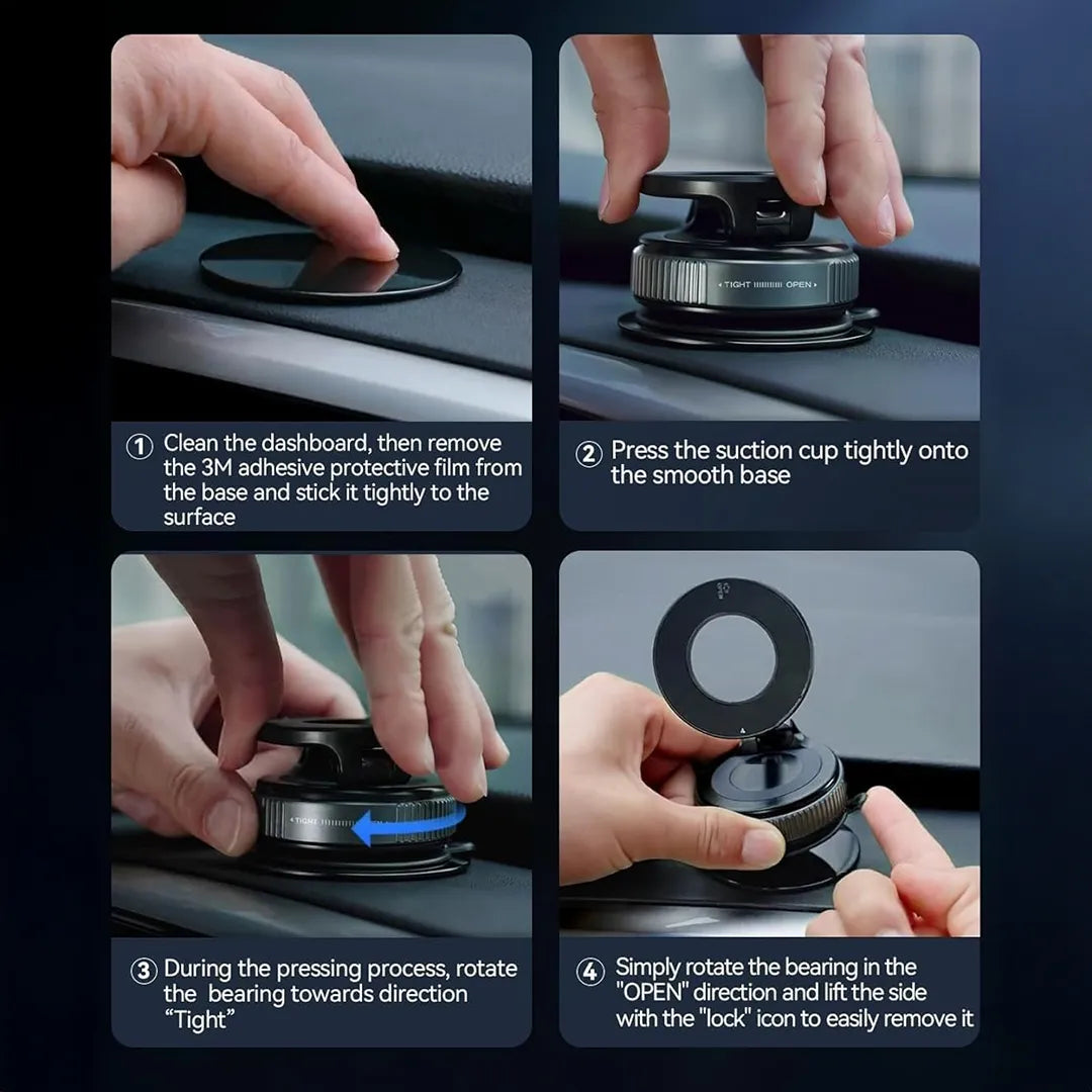 Ezyrin MagLock™ – Magnetic Suction Phone Mount