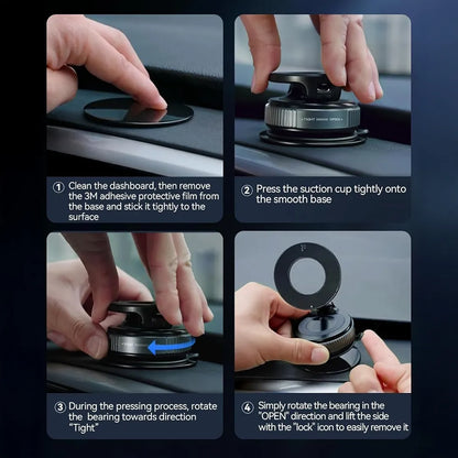 Ezyrin MagLock™ – Magnetic Suction Phone Mount